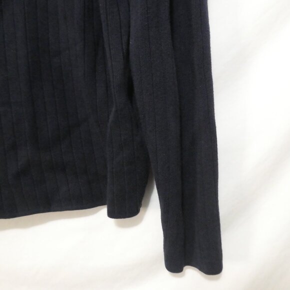 ABERCROMBIE & FITCH - A 92 | large | Classic Heavyweight Ribbed Navy Sweater - Picture 14 of 14